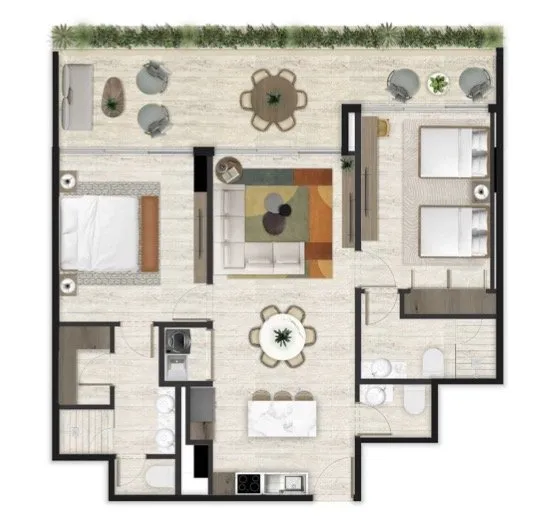 2 Bed